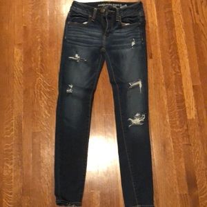Super super stretch dark denim jeans